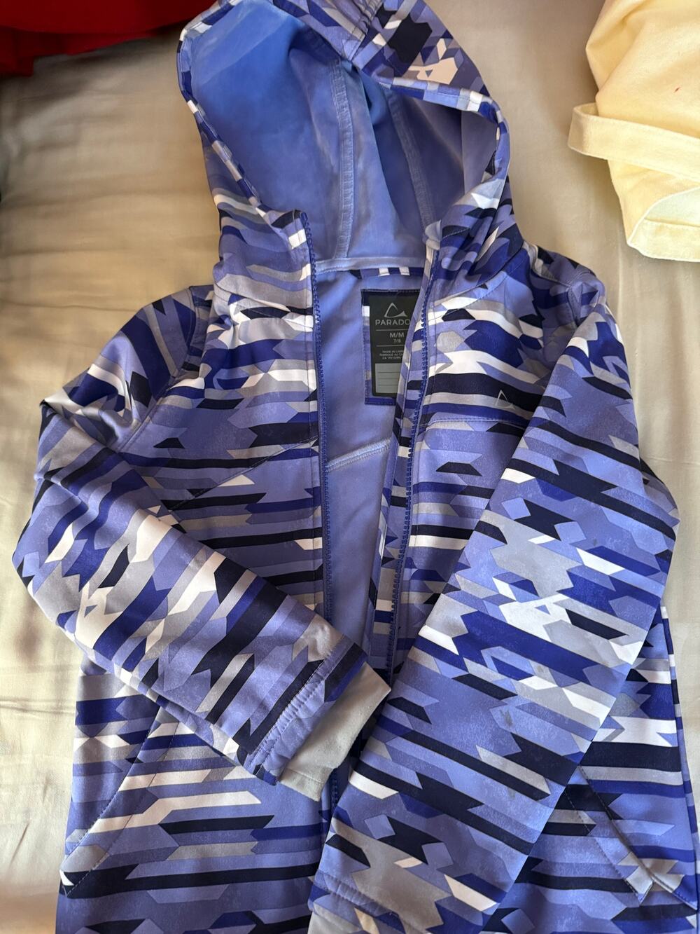 Paradox fleece lined jacket purple size 7/8